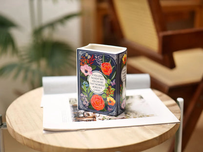 Literary Book Vase - Creative Ceramic Planter & Desk Organizer(Type B - 14x10x6.5cm) - Mekamart Australia