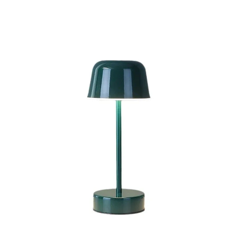 Red Modern Minimalist LED Table Lamp - Rechargeable Touch Control Desk Light - Mekamart Australia