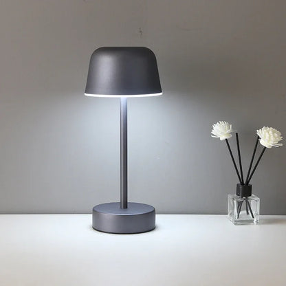Red Modern Minimalist LED Table Lamp - Rechargeable Touch Control Desk Light - Mekamart Australia