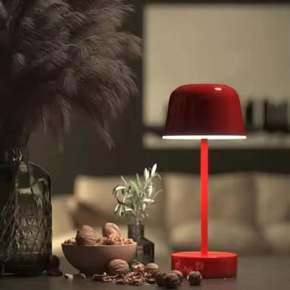 Dark Green Modern Minimalist LED Table Lamp - Rechargeable Touch Control Desk Light - Mekamart Australia