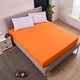 Orange Queen Size Waterproof Fitted Mattress Protector - Soft & Breathable Bed Cover, Hypoallergenic, Deep Pocket (152x190x30cm) - Mekamart Australia