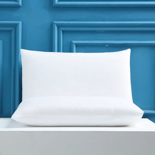 White Ultra Soft Brushed Waterproof Pillow Protectors (Set of 2) - 50x70cm, Stain & Spill Guard for Bed Pillows(Note: pillow core not included) - Mekamart Australia