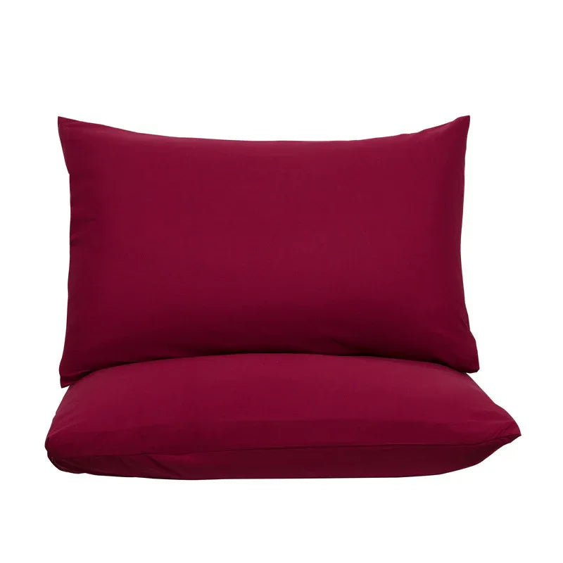 Claret Red Ultra Soft Brushed Waterproof Pillow Protectors (Set of 2) - 50x70cm, Stain & Spill Guard for Bed Pillows(Note: pillow core not included) - Mekamart Australia