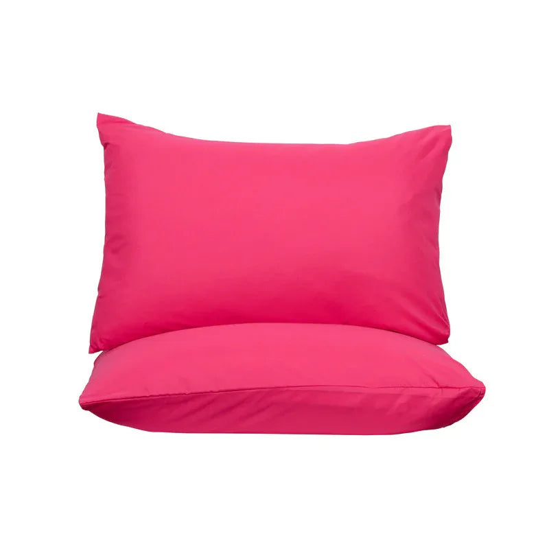 Pink Ultra Soft Brushed Waterproof Pillow Protectors (Set of 2) - 50x70cm, Stain & Spill Guard for Bed Pillows(Note: pillow core not included) - Mekamart Australia