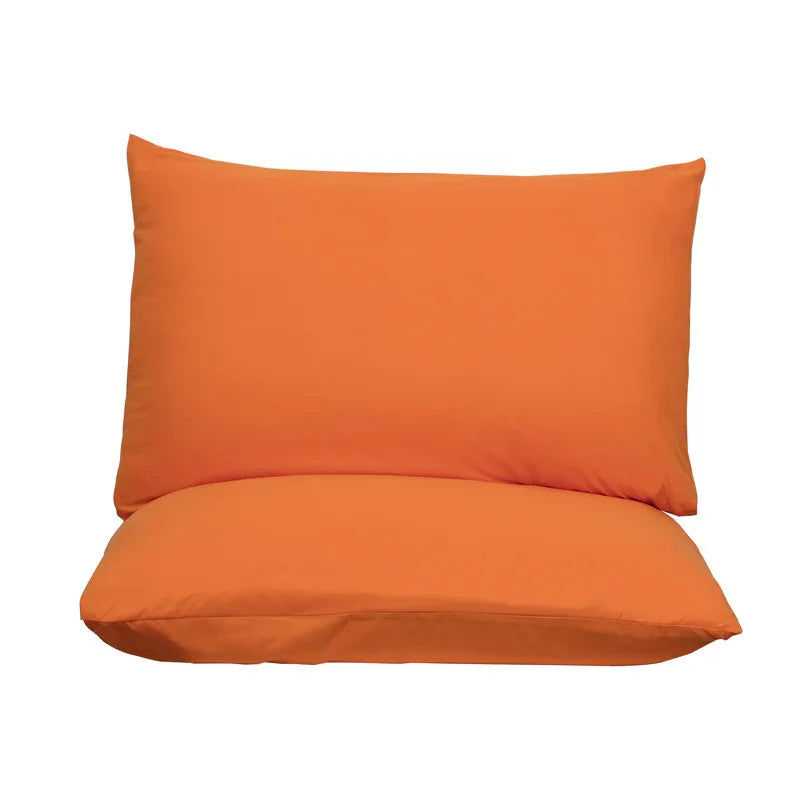Orange Ultra Soft Brushed Waterproof Pillow Protectors (Set of 2) - 50x70cm, Stain & Spill Guard for Bed Pillows(Note: pillow core not included) - Mekamart Australia