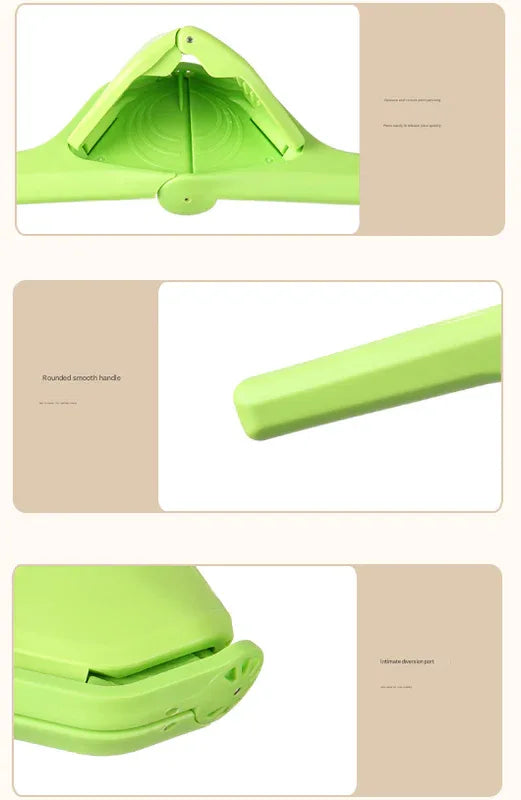 3 Pcs Green Easy-Squeeze Manual Citrus Juicer - Durable Lemon & Orange Squeezer with Pour Spout, Food-Grade PP - Mekamart Australia