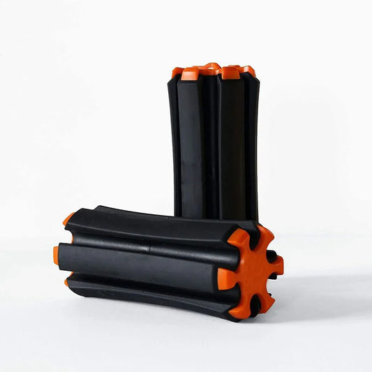 Black-orange Set of 2 Portable Golf Club Carrier Holders - Lightweight Club Organizer Caddy - Mekamart Australia