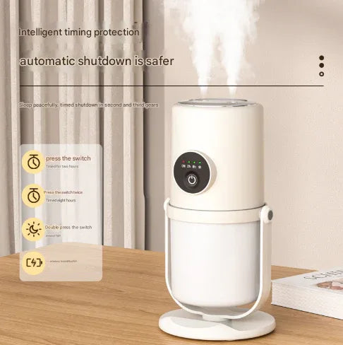 Beige + Base ortable Desktop Dual-Spray Humidifier with Air Purification for Office and Bedroom - Mekamart Australia