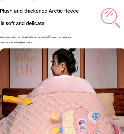 Yellow Cartoon Cookie Pillow Blanket 2-in-1 for Winter Car and Office Use - Mekamart Australia