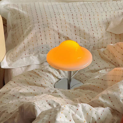 25cm Heart Egg Tart Table Lamp with Adjustable Color and Brightness - Mekamart Australia