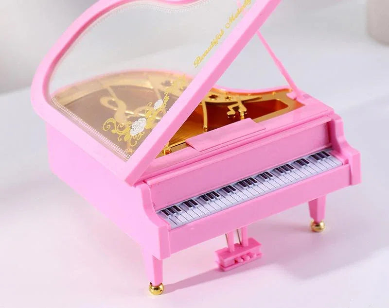 Classical Grand Piano Music Box with Dancing Ballerina(Regular version - pink) - Mekamart Australia