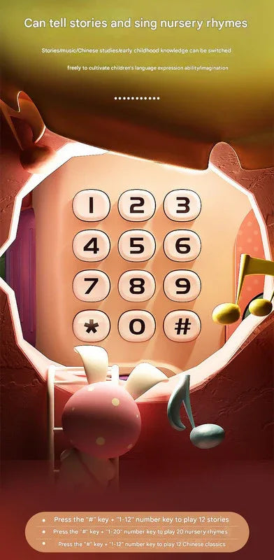 Interactive Kids' Piggy Bank Safe with Music, Stories & Password Lock(Cyan) - Mekamart Australia