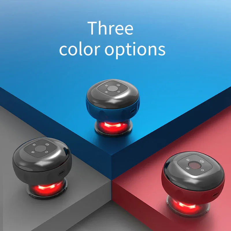 Smart Electric Cupping Therapy Massager - Adjustable Suction & Heat, Red Light Therapy, USB-C Rechargeable(Blue) - Mekamart Australia