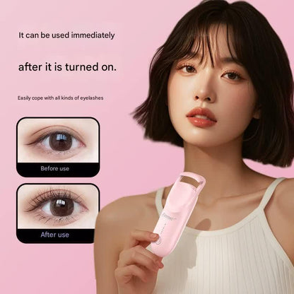 Electric Heated Eyelash Curler - USB-C Rechargeable, Fast Heating, Long-Lasting Curl(white) - Mekamart Australia