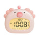 Cute Animal Digital Alarm Clock with Night Light, Temperature & Countdown Timer(Pink salamander) - Mekamart Australia