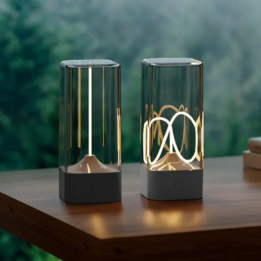 Magnetic Levitating Night Light with Flexible LED - USB-C Rechargeable, Stepless Dimming & Outdoor Hook(silver) - Mekamart Australia