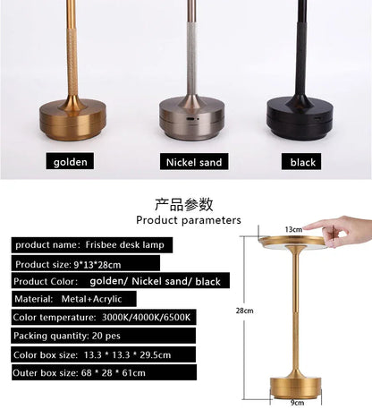 UFO Version LED Desk Lamp - Rose Gold Touch Switch with Dimming and USB Cable - Mekamart Australia