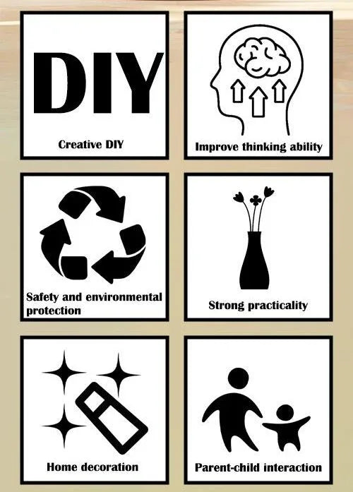 Unique 3D Puzzle Vase with Built-in Water Holder - Fun DIY Project (Autumn) - Mekamart Australia