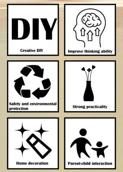 Unique 3D Puzzle Vase with Built-in Water Holder - Fun DIY Project (Autumn) - Mekamart Australia