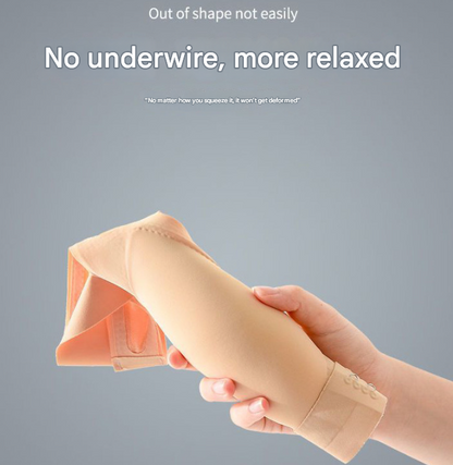 Size XL Blue Wireless Electric Breast Massager Bra - 5 Modes Vibration & 3 Heat Levels for Lifting Comfort & Wellness