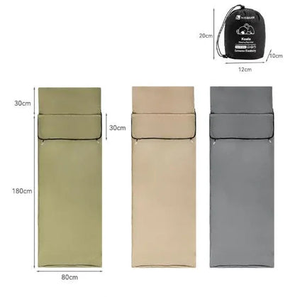 Green Ultra-Stretch Sleeping Bag Liner - Portable & Lightweight Envelope Sleep Sack for Camping & Travel - Mekamart Australia