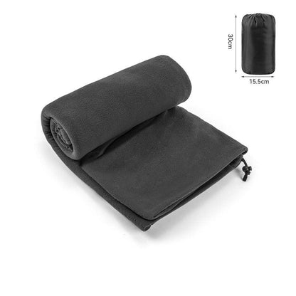 Dark Grey Versatile Double-Sided Fleece Bag Liner - Lightweight & Portable Travel Blanket for Camping & Outdoors - Mekamart Australia