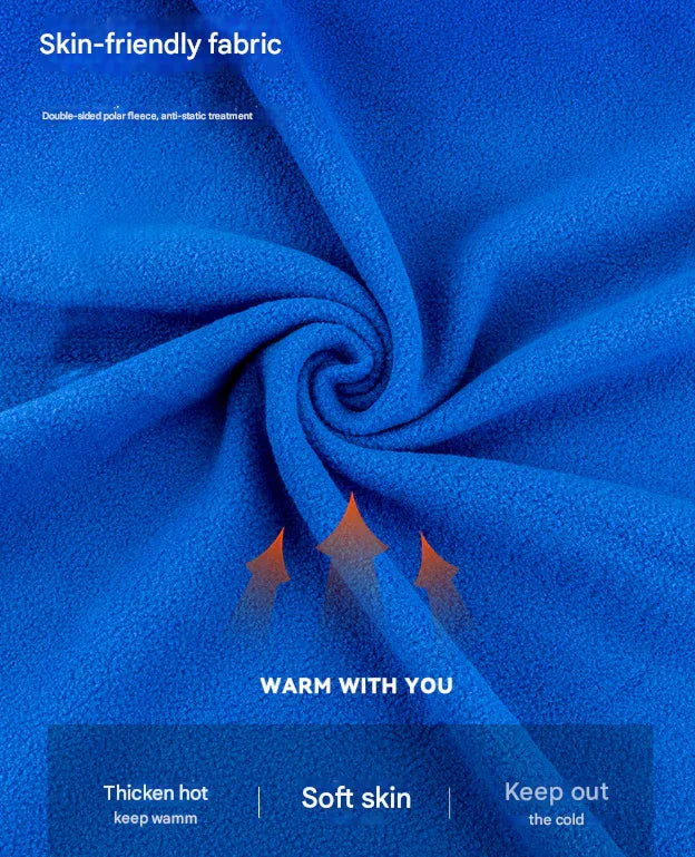 Dark Blue Versatile Double-Sided Fleece Bag Liner - Lightweight & Portable Travel Blanket for Camping & Outdoors - Mekamart Australia
