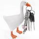 2 Pcs White and Yellow Whimsical Magnetic Goose Figurine - Novelty Key Holder & Desk Organizer - Mekamart Australia