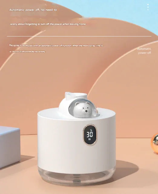 Green Adorable Space Capsule Humidifier - Portable USB Cool Mist Maker with LED Display & Ambient Night Light - Mekamart Australia