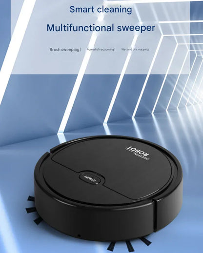 White 3-in-1 Smart Robot Vacuum Cleaner - Automatic Sweeping, Mopping & Suction for Hard Floors & Pet Hair - Mekamart Australia