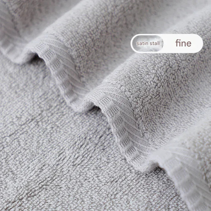 Light Grey Plush Cotton Hand Towel Set (4-Pack) - Ultra Soft, Absorbent & Quick-Drying Face Towels for Bathroom - Mekamart Australia