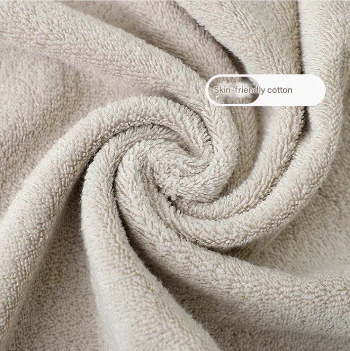 Khaki Plush Cotton Hand Towel Set (4-Pack) - Ultra Soft, Absorbent & Quick-Drying Face Towels for Bathroom - Mekamart Australia