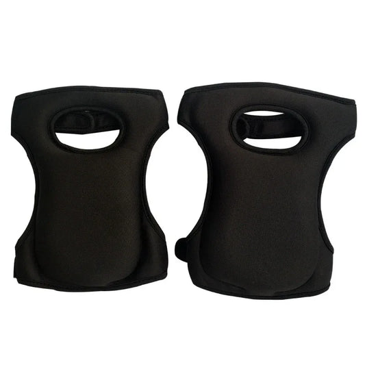 Black Adjustable Gardening Knee Pads - Comfortable Neoprene Knee Protectors for Weeding & Outdoor Work - Mekamart Australia