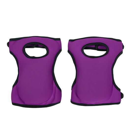 Purple Adjustable Gardening Knee Pads - Comfortable Neoprene Knee Protectors for Weeding & Outdoor Work - Mekamart Australia