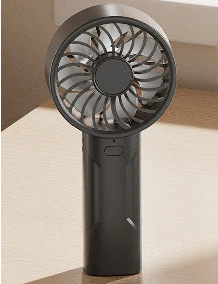 Black Mini Portable USB Rechargeable Fan - Quiet Cooling for Desk or Travel - Mekamart Australia