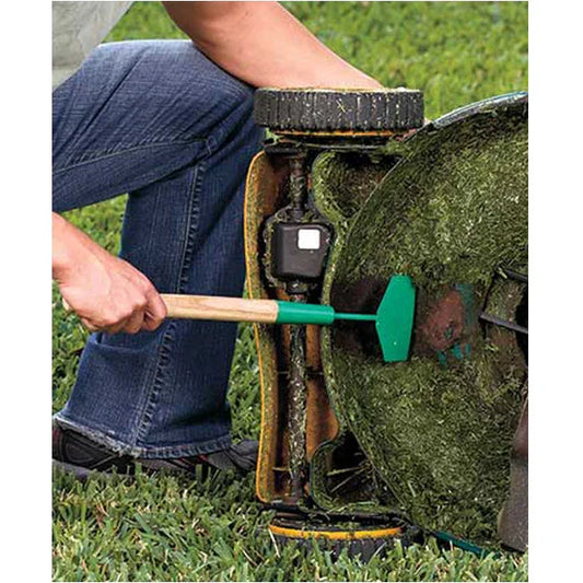 Heavy-Duty Lawn Mower Deck Scraper - Long Handle Garden Tool Cleaner for Blades & Yard Equipment - Mekamart Australia