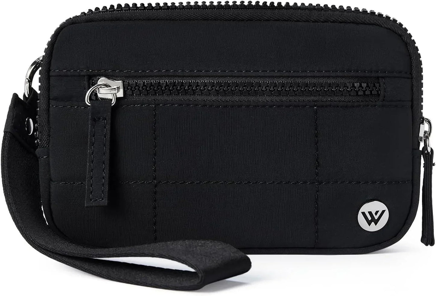 Black Elegant WESTBRONCO Quilted Phone Bag Wallet - Mekamart Australia