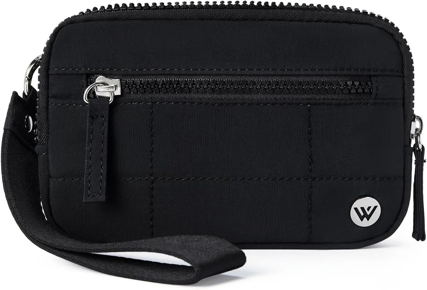Black Elegant WESTBRONCO Quilted Phone Bag Wallet - Mekamart Australia