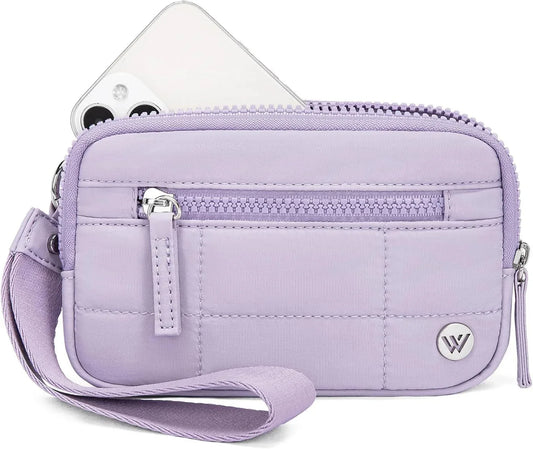 Purple Elegant WESTBRONCO Quilted Phone Bag Wallet - Mekamart Australia