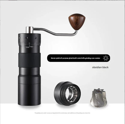 Black Premium 7-Star Manual Coffee Grinder - Portable Bean Mil(R50pro) - Mekamart Australia
