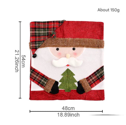 Festive Christmas Dining Chair Covers | Santa, Snowman & Reindeer Character Slipcovers - Mekamart Australia