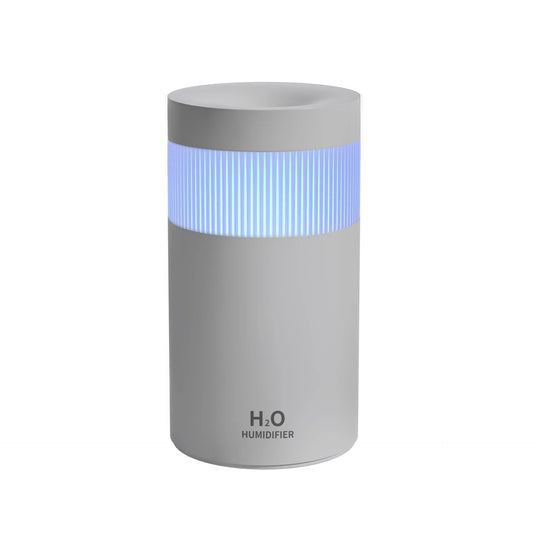 2-Piece Grey Mini Desktop Humidifier - Portable Mist Maker for Home and Car Use - Mekamart Australia