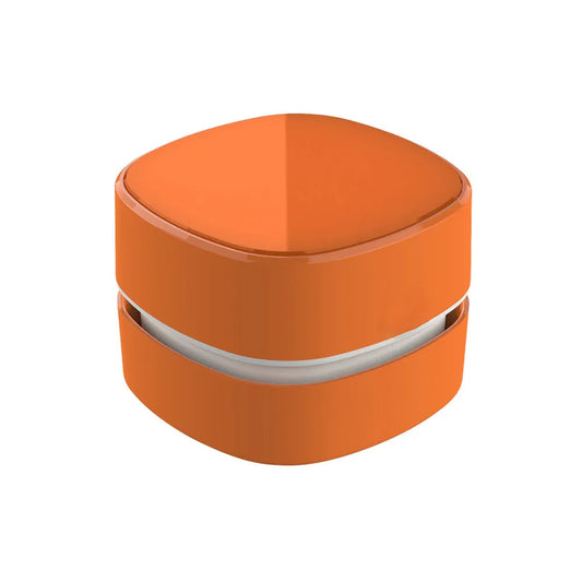 Orange Rechargeable Cordless Mini Desktop Vacuum - Portable Handheld Cleaner for Desk, Keyboard, Crumb & Dust - Mekamart Australia