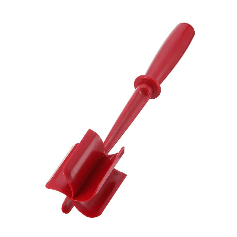 3-pieces Red Premium Heat Resistant Meat Chopper - Ground Meat Masher Utensil for Hamburger & Non-Stick Pans - Mekamart Australia