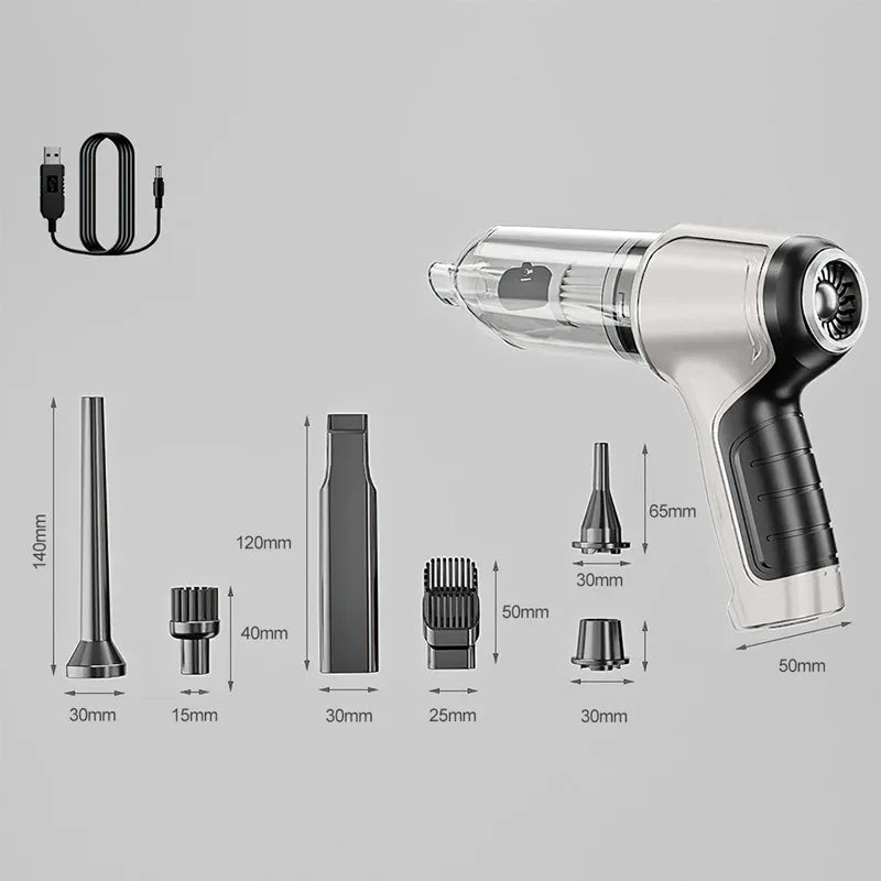 Grass green Multi-Functional Cordless Handheld Vacuum Cleaner - Powerful Blower & Inflator for Car and Home - Mekamart Australia