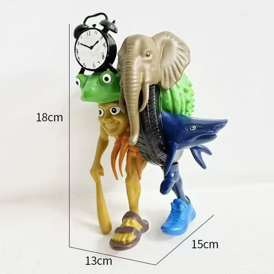 Whimsical Creature & Monster Figurine Collection - Set of Bizarre PVC Mini Toys for Desk Decor - Mekamart Australia