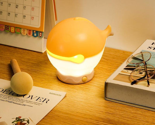 Portable rechargeable tapping control night light- 3-Level Dimmable Bedside Lamp(apricot) - Mekamart Australia