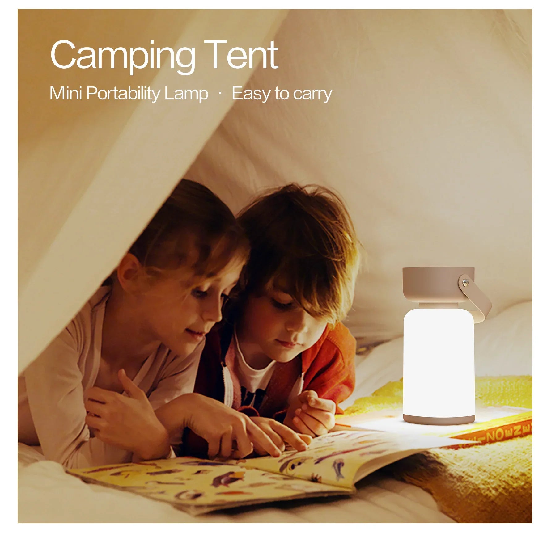 Portable LED Outdoor Camping Lantern - USB Rechargeable, 1200mAh Battery, Emergency Light(blue) - Mekamart Australia