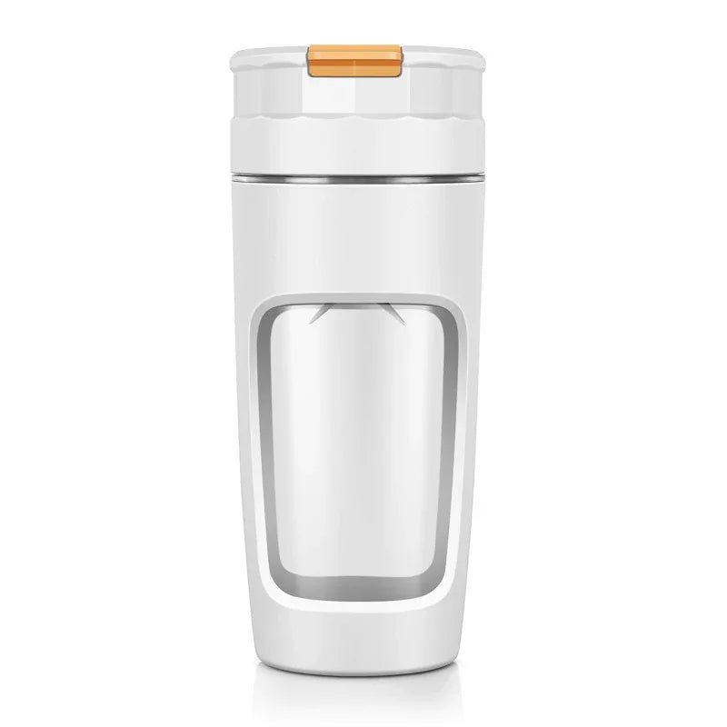 Large 600ML Portable Blender - USB-C Rechargeable Smoothie Maker with 4 Stainless Steel Blades(white) - Mekamart Australia
