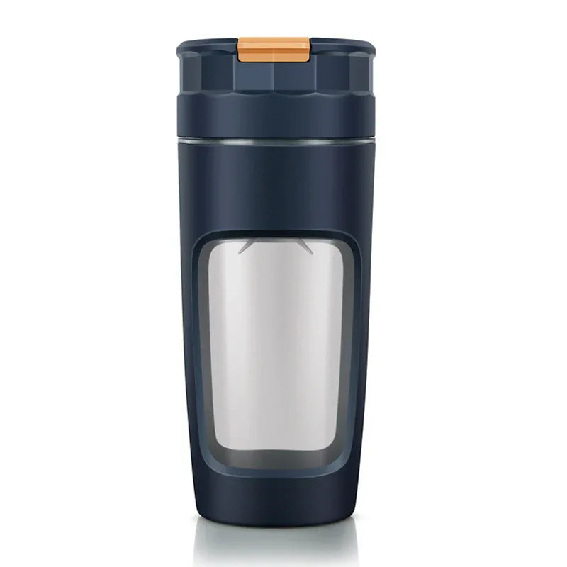 Large 600ML Portable Blender - USB-C Rechargeable Smoothie Maker with 4 Stainless Steel Blades(blue) - Mekamart Australia